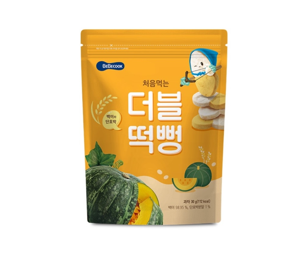 Color Rice Rusk  (Pumpkin) 30g (Suitable for 5 months or above)